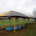 Die beiden Pavillons im Biergarten und &hellip;